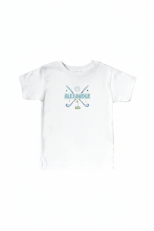 Country Club Cuties Personalized Kids Graphic Tee | White