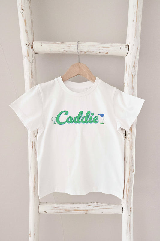 Caddie Kids Graphic Tee | White